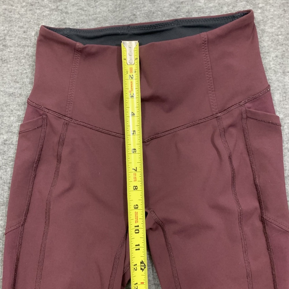 Lululmeon All The Right Places Crop Leggings Size 6 Redwood Rose 21" Inseam - Picture 8 of 16
